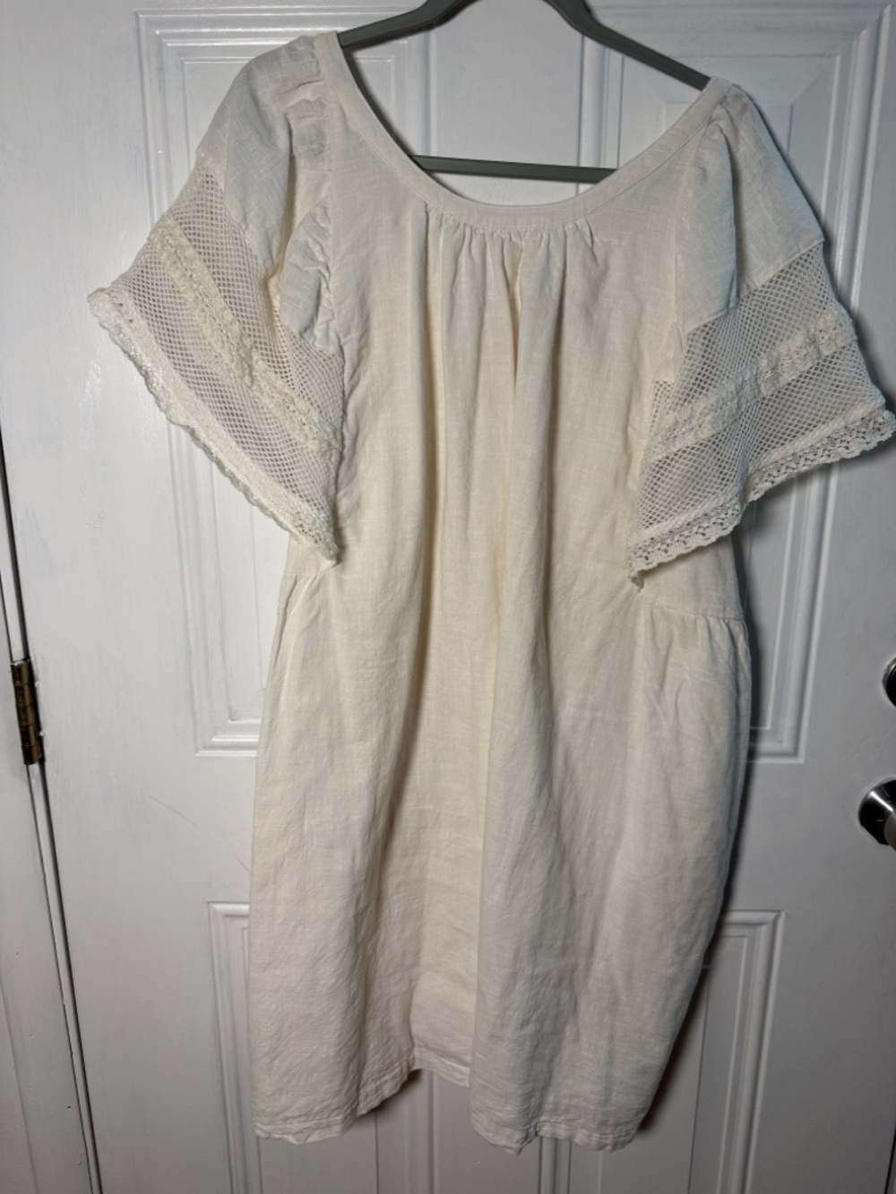 Old Navy Cream Lightweight Boho Top